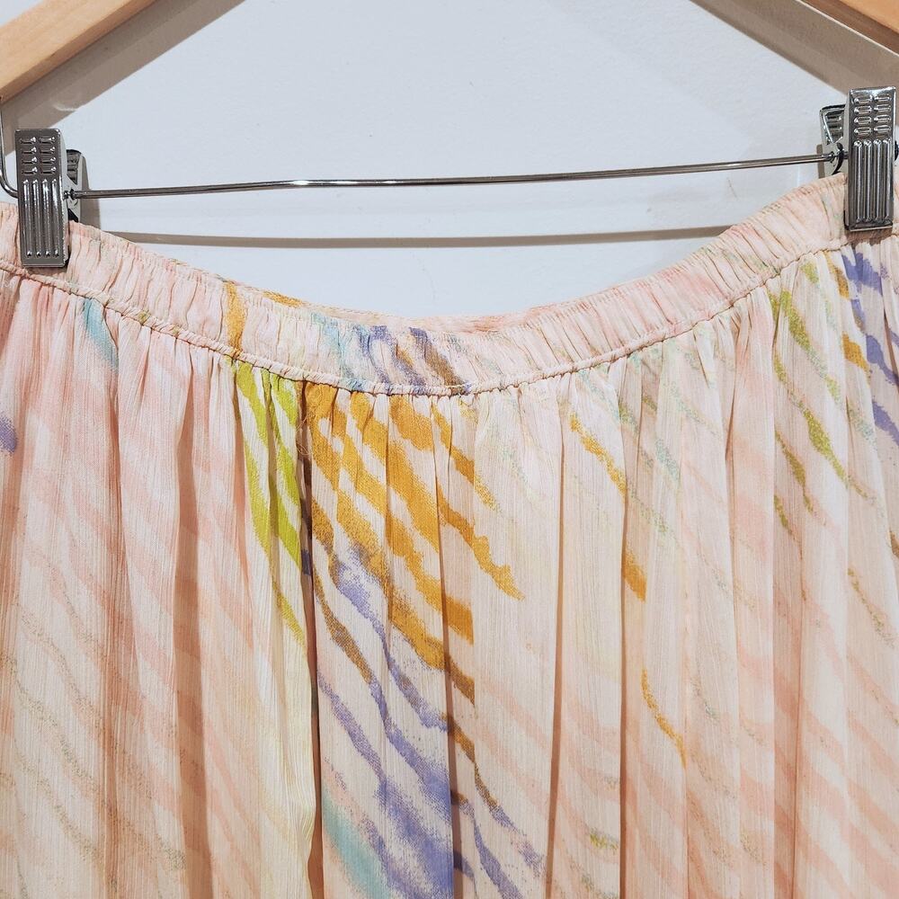 Free People Pink True To You Maxi Skirt Size Medium Boho Fairy Whimsical Hippie - Picture 5 of 12